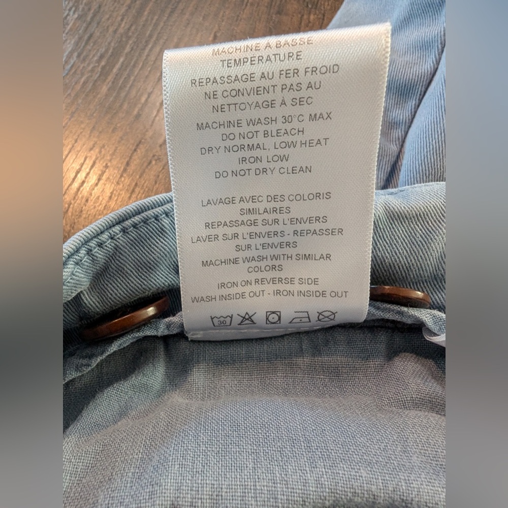 Cuisse De Grenouille Paris Men’s Chino Shorts Blue Size 32 - Picture 6 of 8